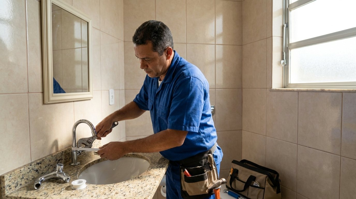 Instalação Hidráulica no Banheiro em Indaiatuba‑SP