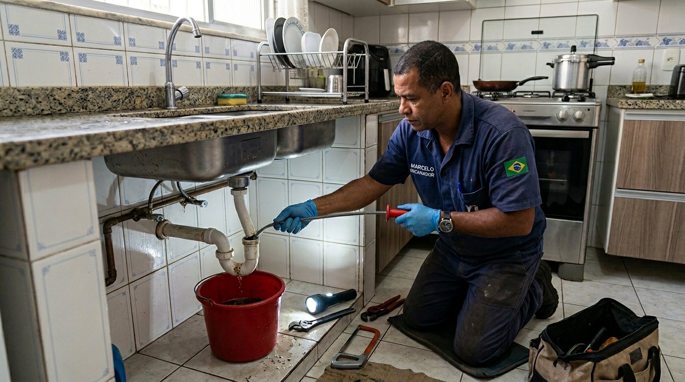 Ligação da Pia da Cozinha em Indaiatuba‑SP