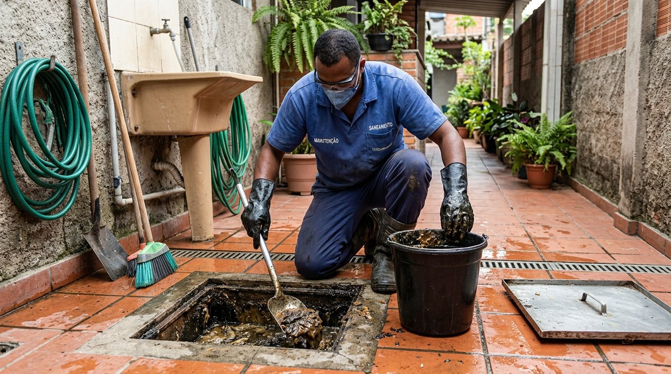 Limpeza de Caixa de Gordura Comercial em Indaiatuba‑SP